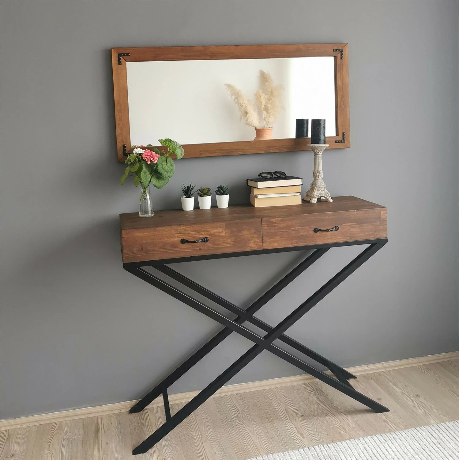 Pasqyrë Hanah Home, ngjyrë arre, 11050CV