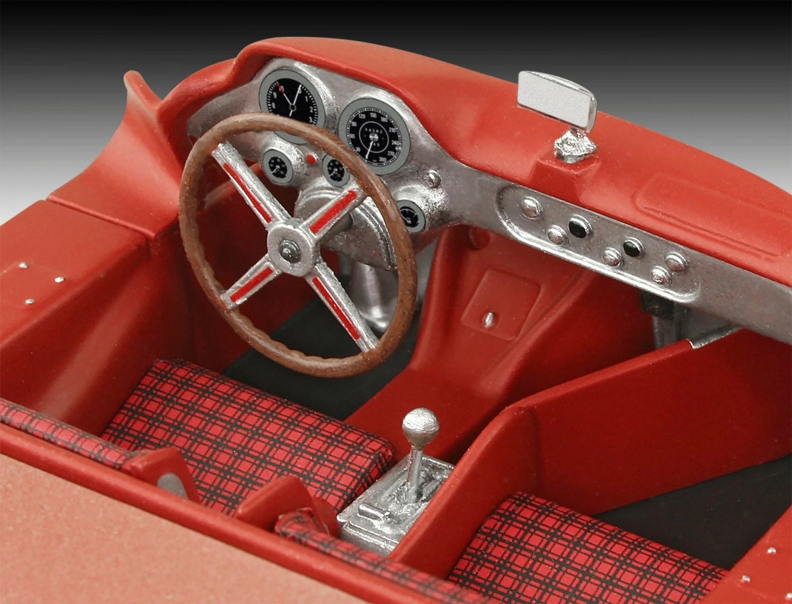 Set modelimi makine Revell Mercedes-Benz 300 SLR Uhlenhaut Coupé, 1:24, 124 pjesë, argjendtë