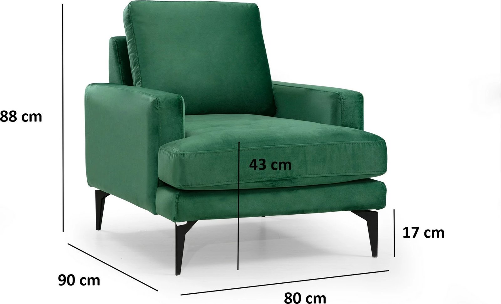 Karrige Wing Atelier del Sofa, Papira, ngjyrë jeshile mente