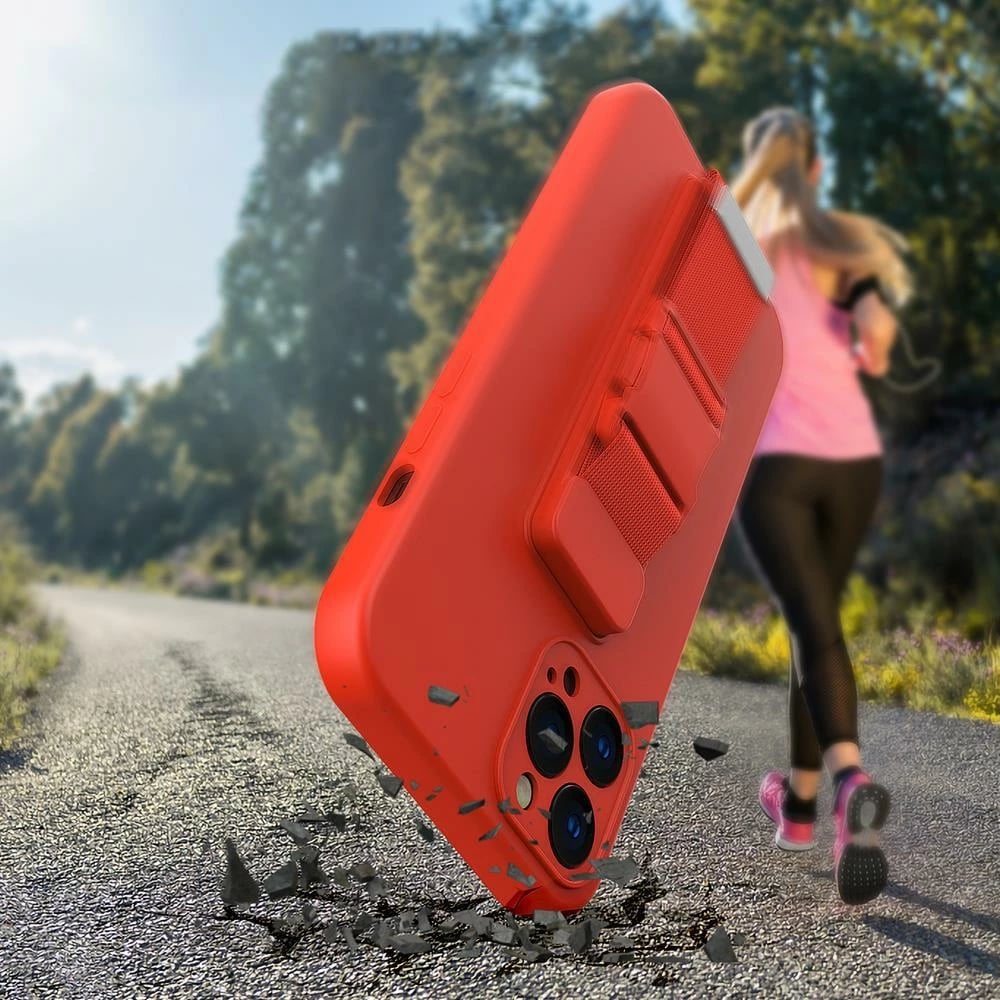 Mbështjellës Hurtel Rope Case për Xiaomi Redmi Note 11 Pro, silikon, me rrip, Kuq