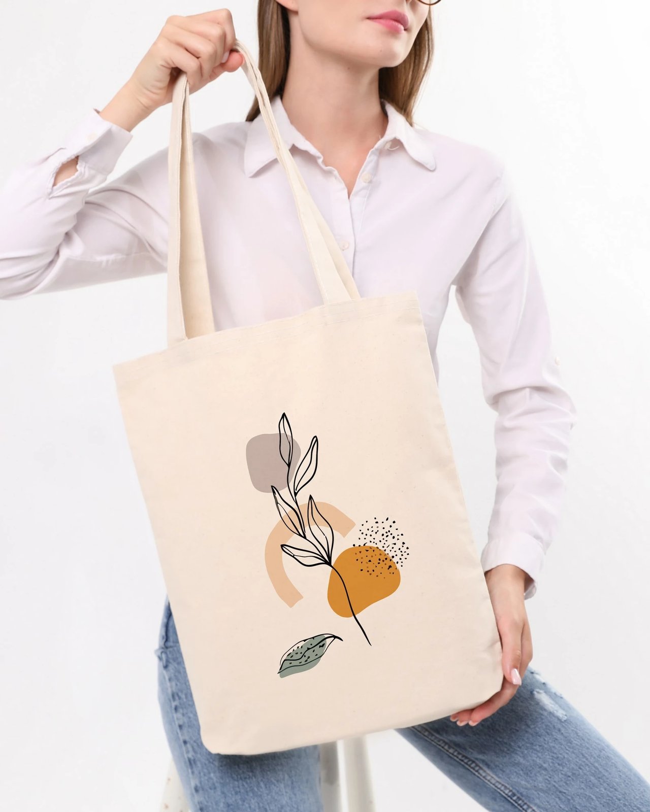 Çantë tote Zoozie Bags, krem, 1120