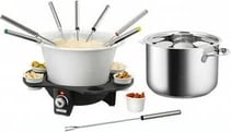 Set fondue UNOLD 48645, 8 persona, 1.5 L, i zi, argjendtë