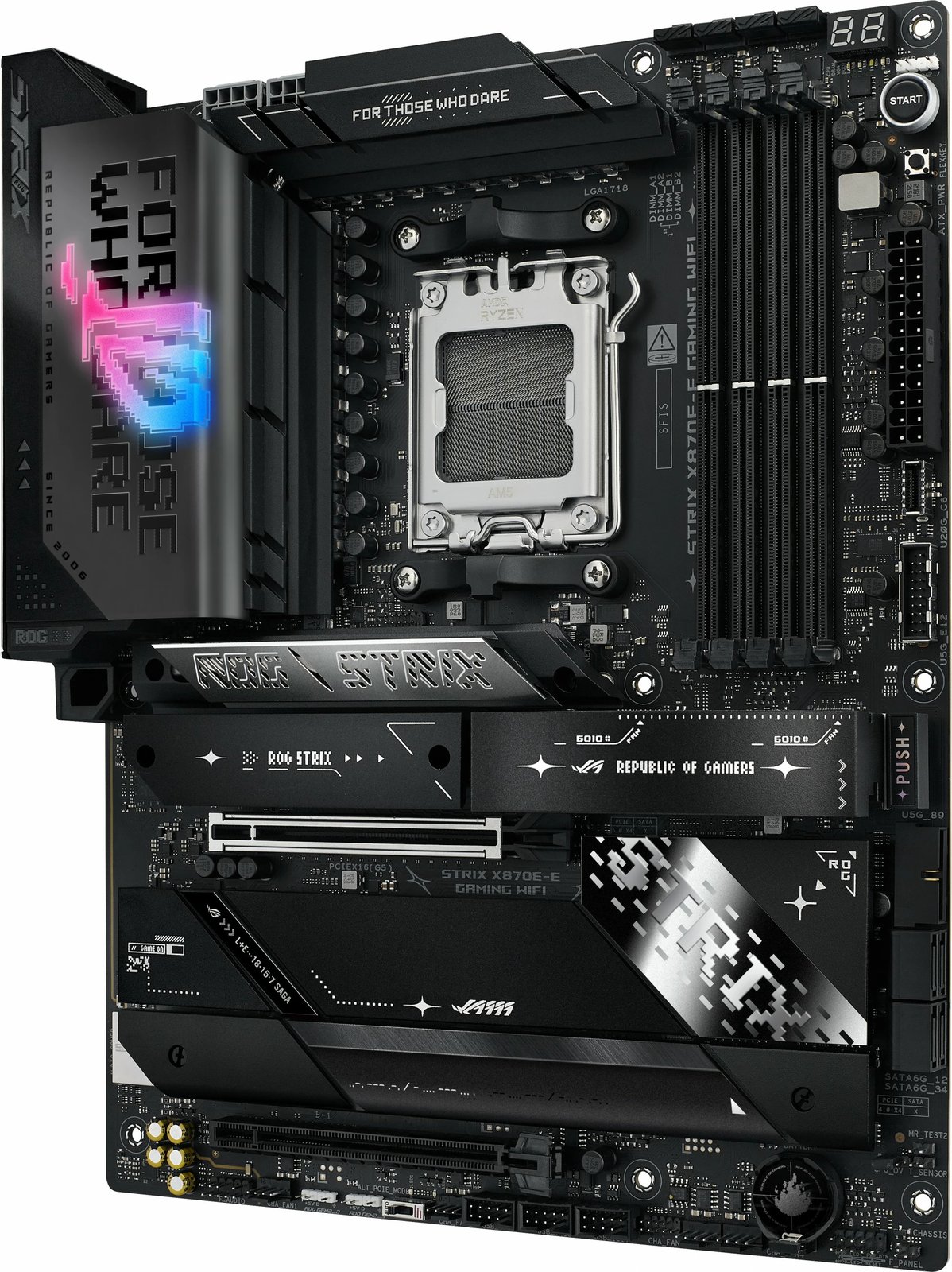 Pllakë amë ASUS ROG STRIX X870E-E GAMING WIFI, AMD, Socket AM5, DDR5, 192 GB Pllakë amë ASUS ROG STRIX X870E-E GAMING WIFI, AMD, Socket AM5, DDR5, 192 GB