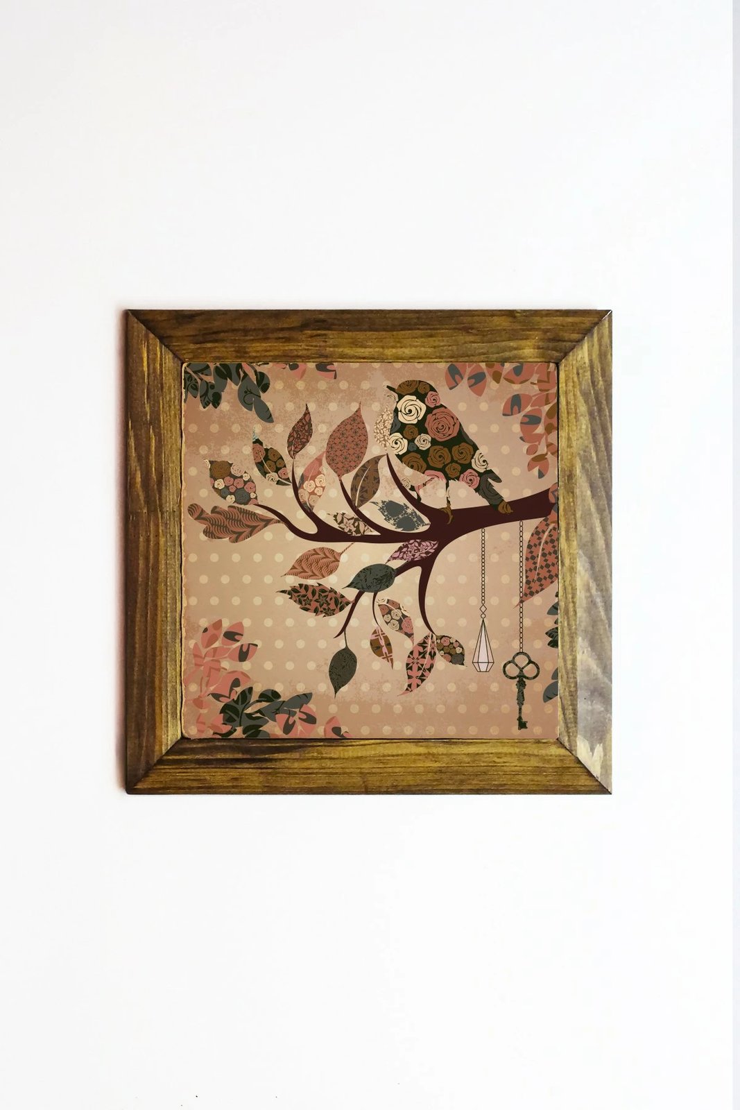 Pikturë dekorative me kornizë, Wallity, Ersytastablo8 - 16, shumëngjyrëshe, 15.5x15.5cm