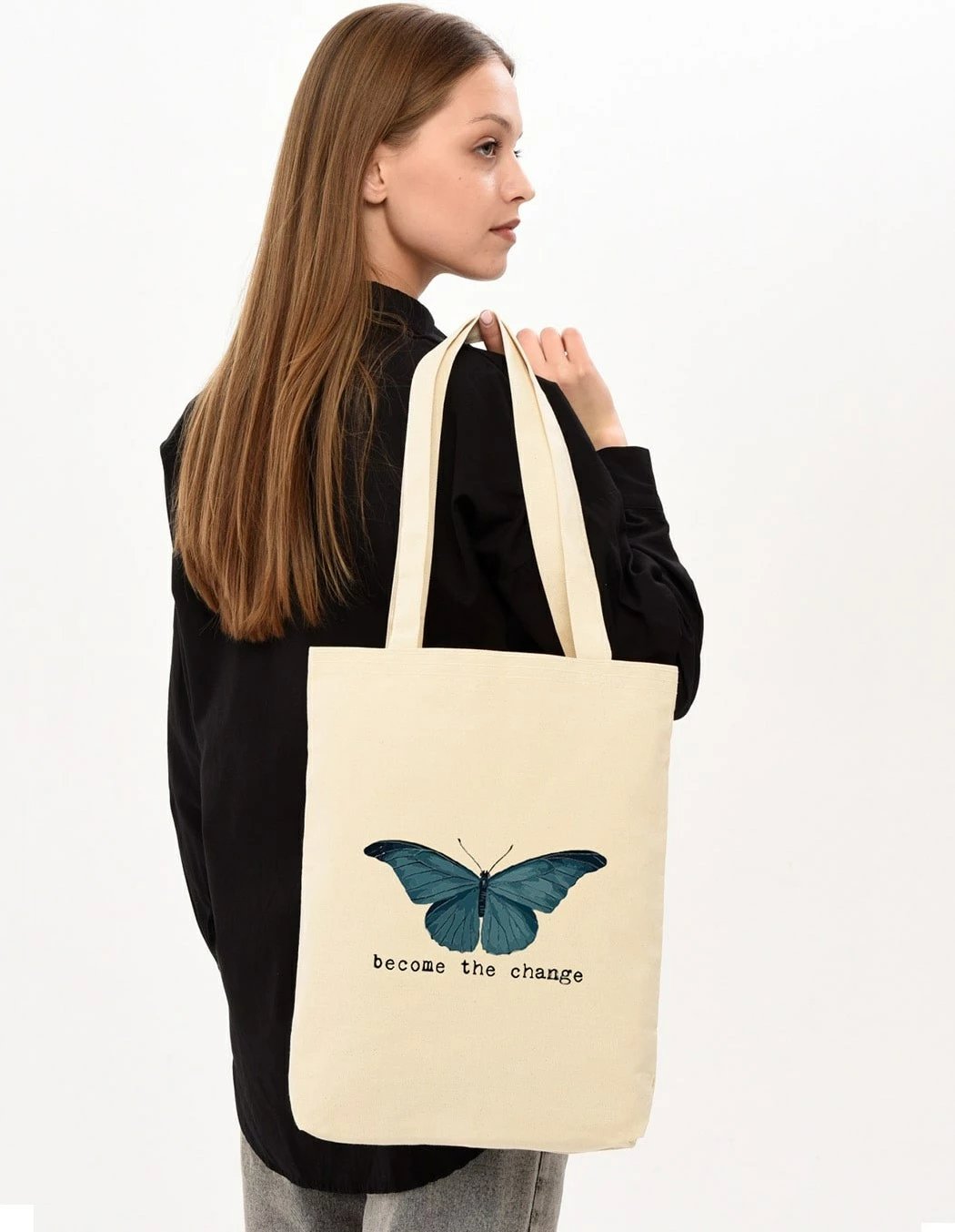 Torbë tote Zoozie Bags, ngjyrë krem, 1094