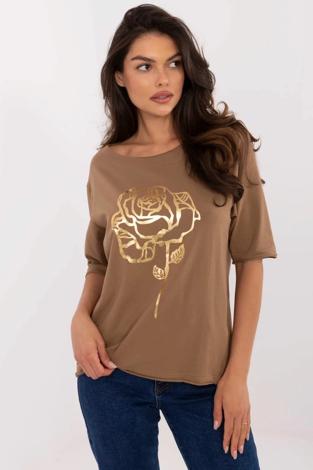 Bluzë për femra Factory Price 213094, kafe