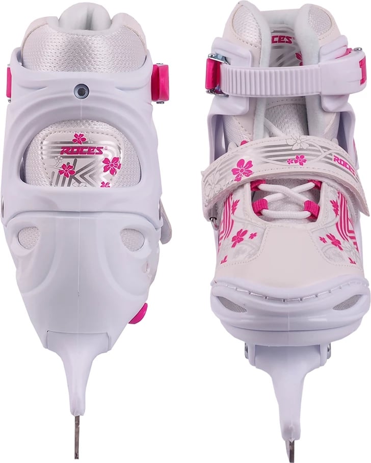 Patina akulli për fëmijë Roces, të bardha-rozë