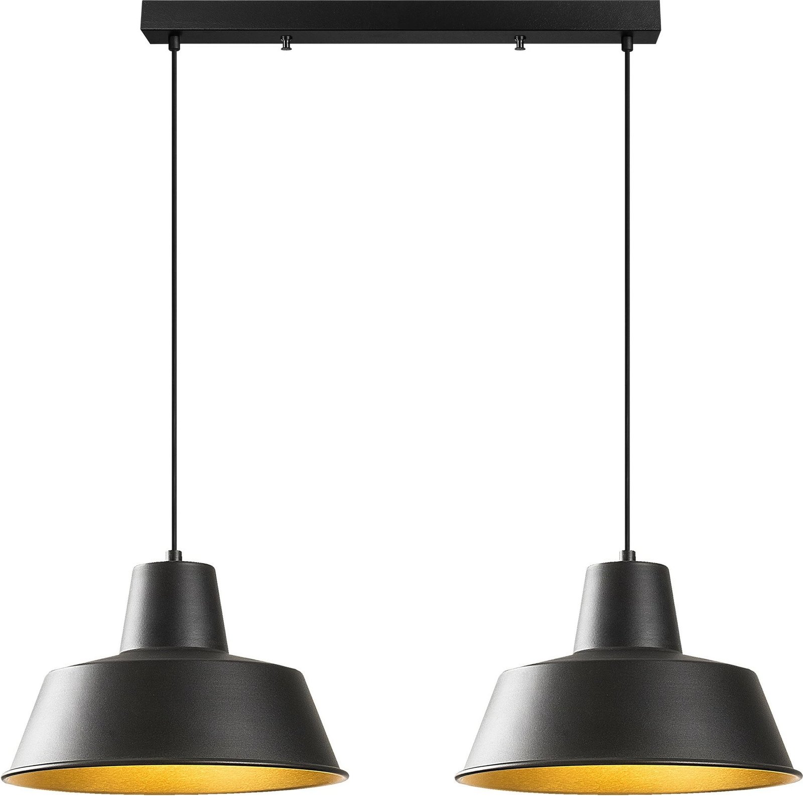 Llambë tavani Opviq, Sağlam - 3738, e zezë dhe ari, lartësi e rregullueshme