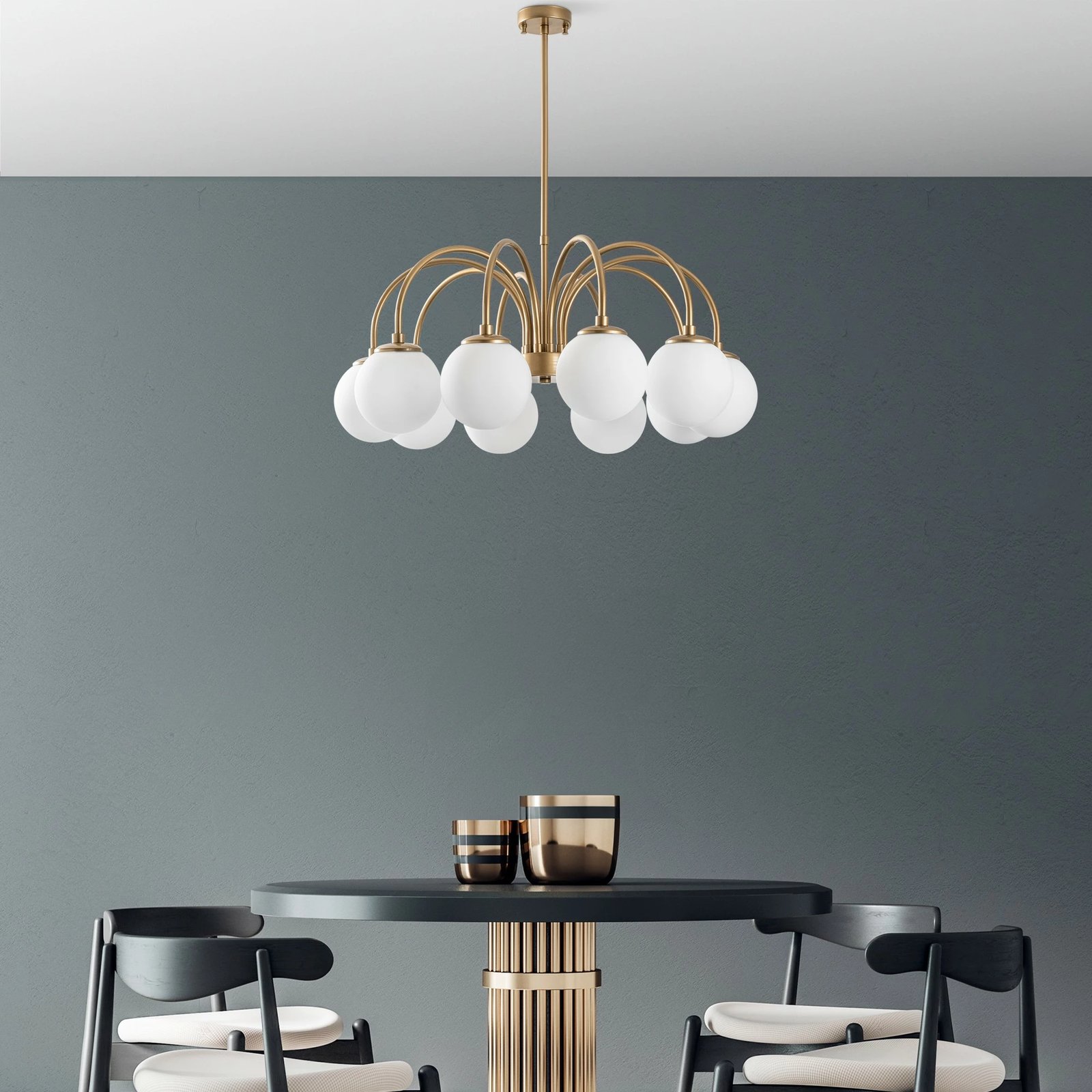 Llambadar Opviq, Sferıs, ngjyrë ari, 75cm