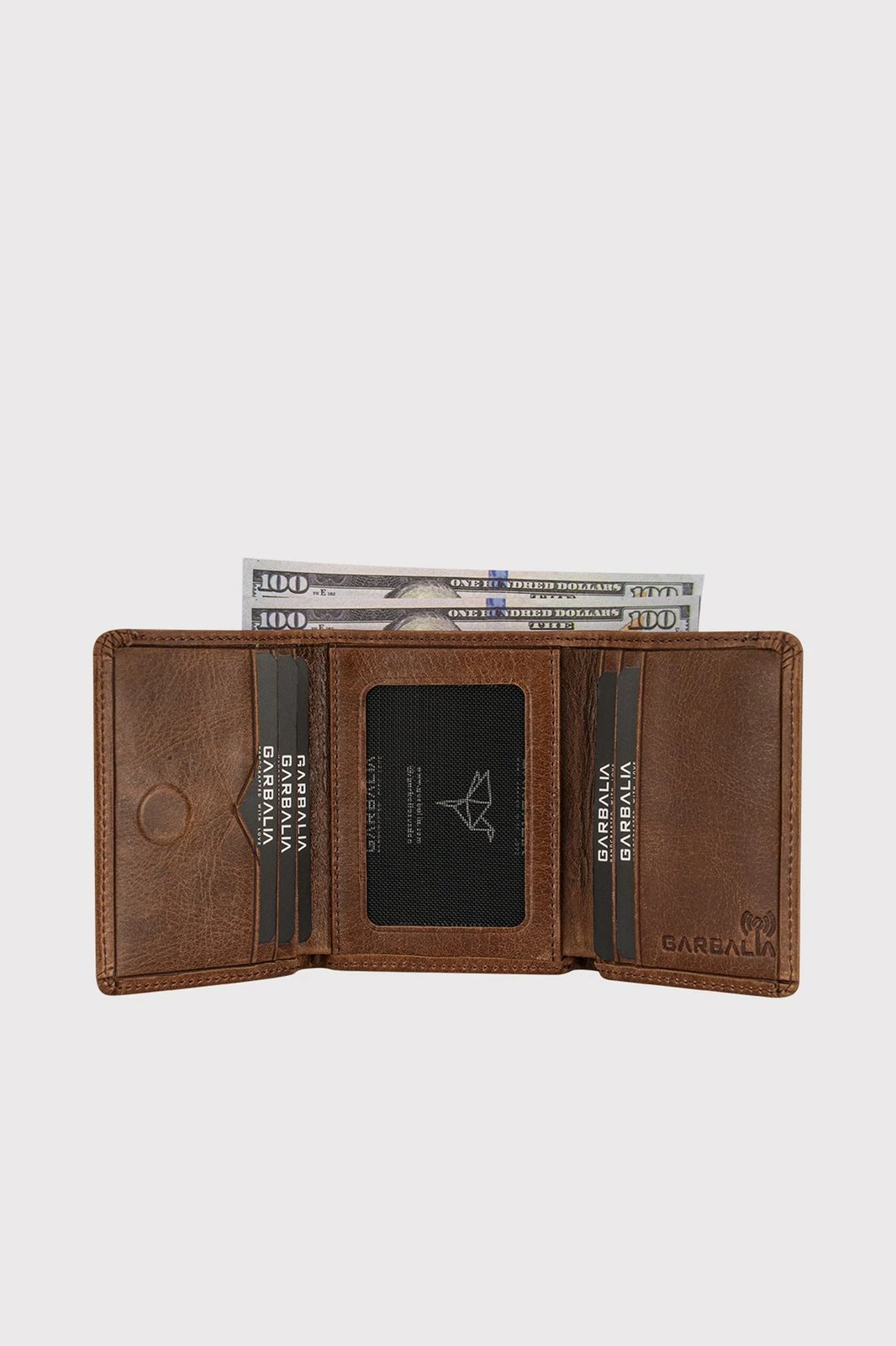 Portofol për burra, lëkurë natyrale, ngjyrë kafe, Zoozie Bags, Western