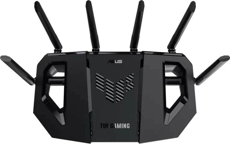 router gaming Asus TUF Gaming BE9400 tri-band WiFi 7 9400 Mbps 4x 2.5G porte USB 3.2 AiMesh 6 antena, e zezë