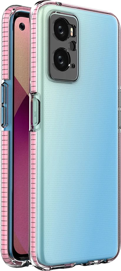 Mbështjellës Hurtel Spring Case për Realme 9i, Oppo A36/A76/A96, rozë e lehtë