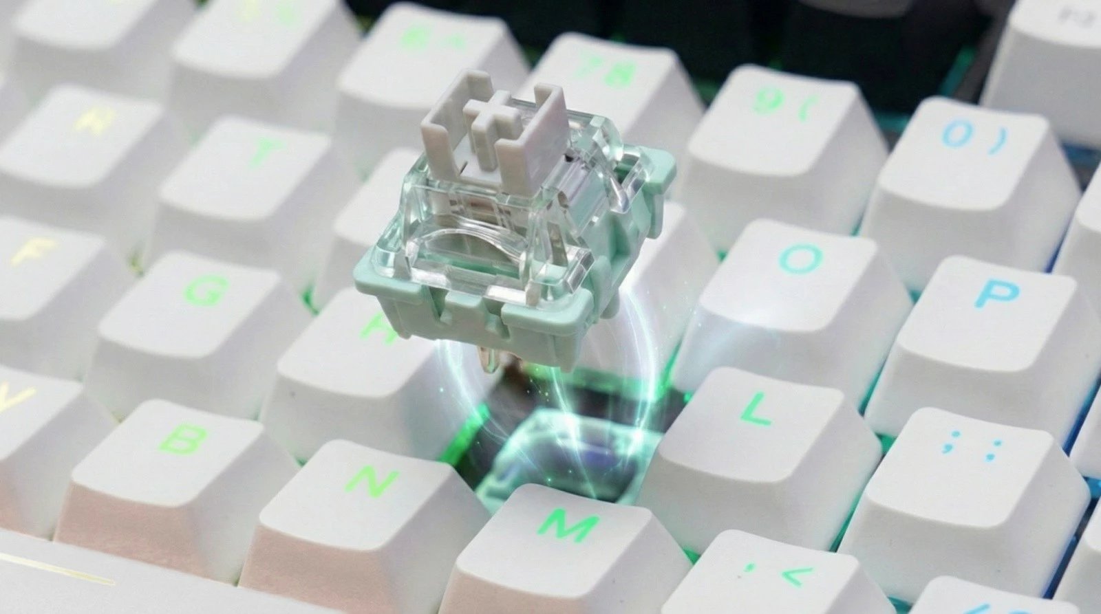 Tastierë mekanike magnetike Savio ASTRAL WHITE Jade 82-taste RGB USB-C QWERTY EN e bardhë