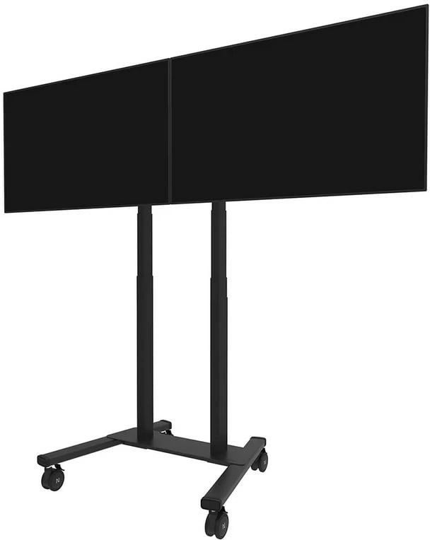 Adapter dy-ekranësh për mbajtëse, Neomounts ADM-875BL2, 42-65 inç, VESA deri 2000x600, deri 50 kg për ekran (100 kg max), për FL55-875BL1/WL55-875BL1, zi