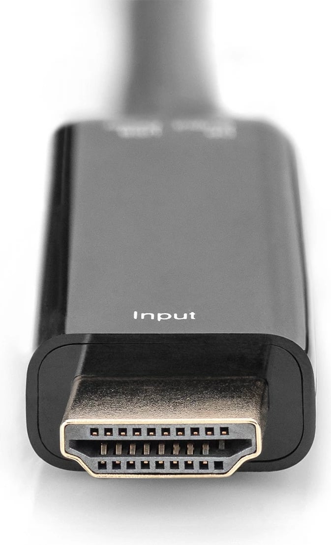 Adapter HDMI në DisplayPort Digitus 4K, 0.2m, i zi