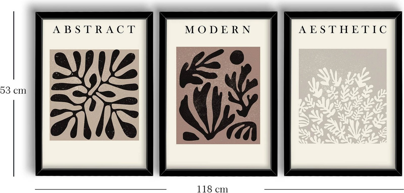 Pikturë dekorative me kornizë MDF (3 copë), Wallity, 3P3853NISCT-008