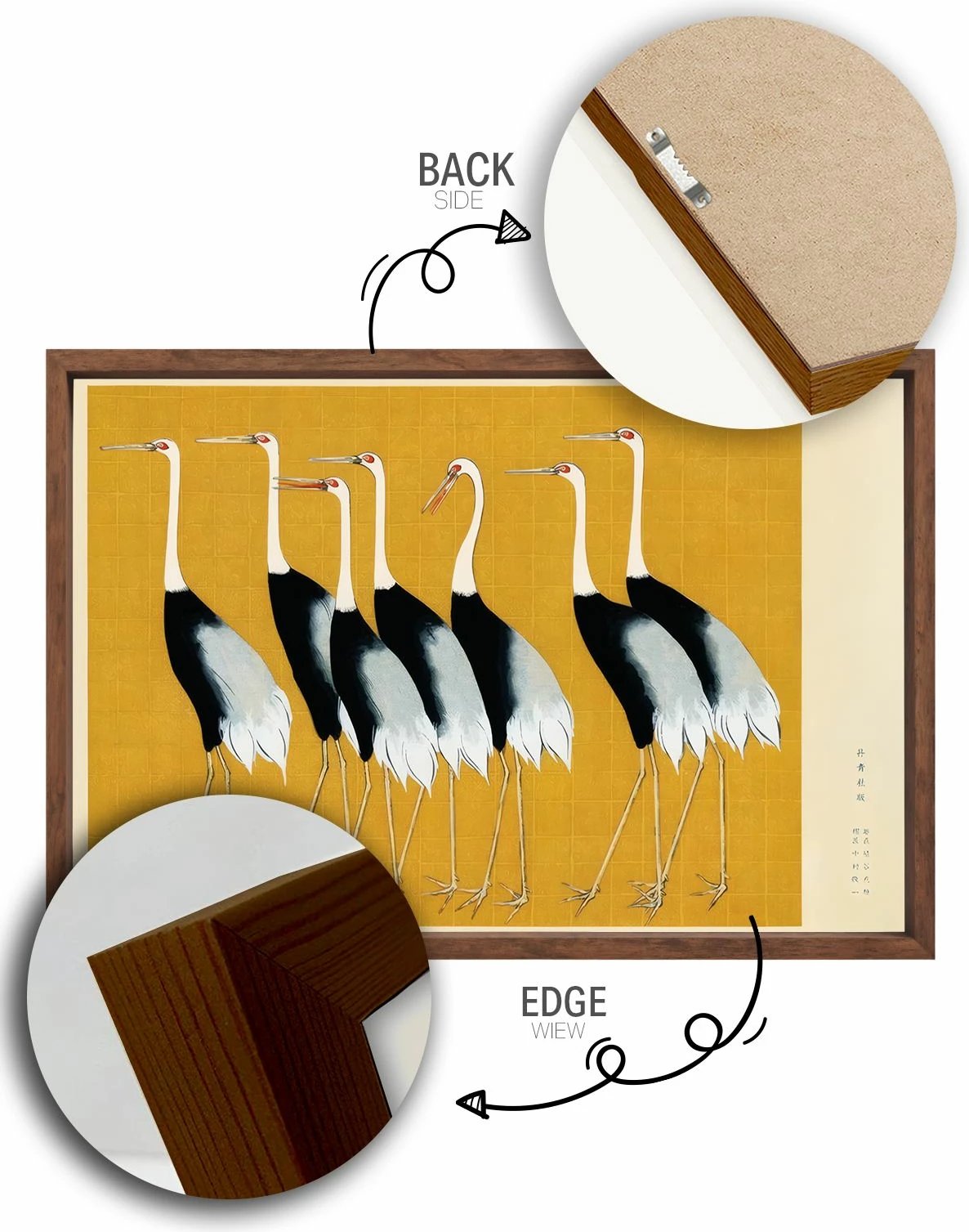 Pikturë dekorative me kornizë, shumëngjyrëshe, Lmnmdlkahve20