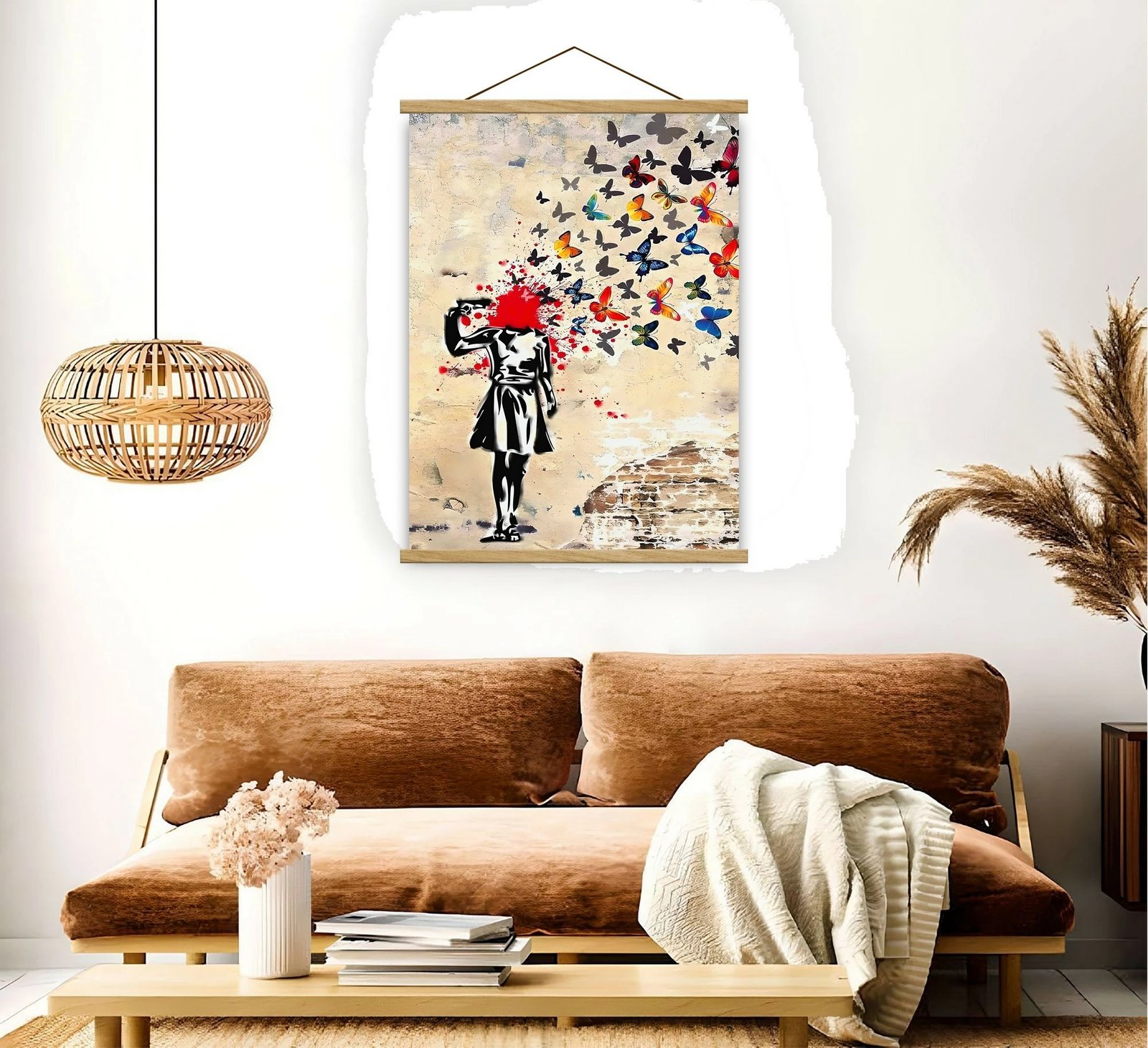 Pikturë dekorative me kornizë, shumëngjyrëshe, MRG51, 50x70cm