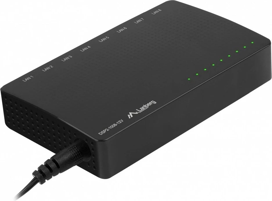 Switch Lanberg DSP2-1008-12V, 8 porta Gigabit, desktop, i zi