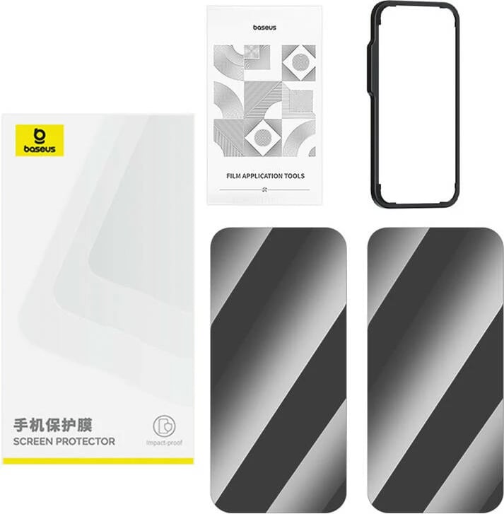 Xham i fortë mbrojtës Baseus Superior HD për iPhone 11 Pro Max/XS Max, Transparent, me 2 sete pastrimi dhe EasyStick
