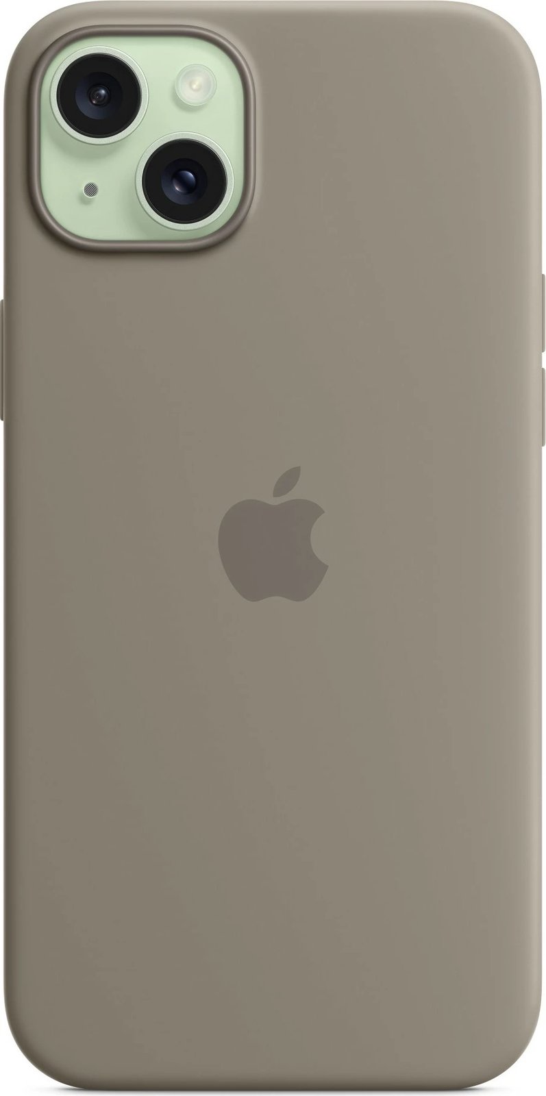 Mbështjellës Apple iPhone 15 Plus, silikon, MagSafe, taupe