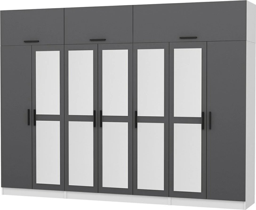 Dollap Skye Decor, anthracite dhe i bardhë, 5255