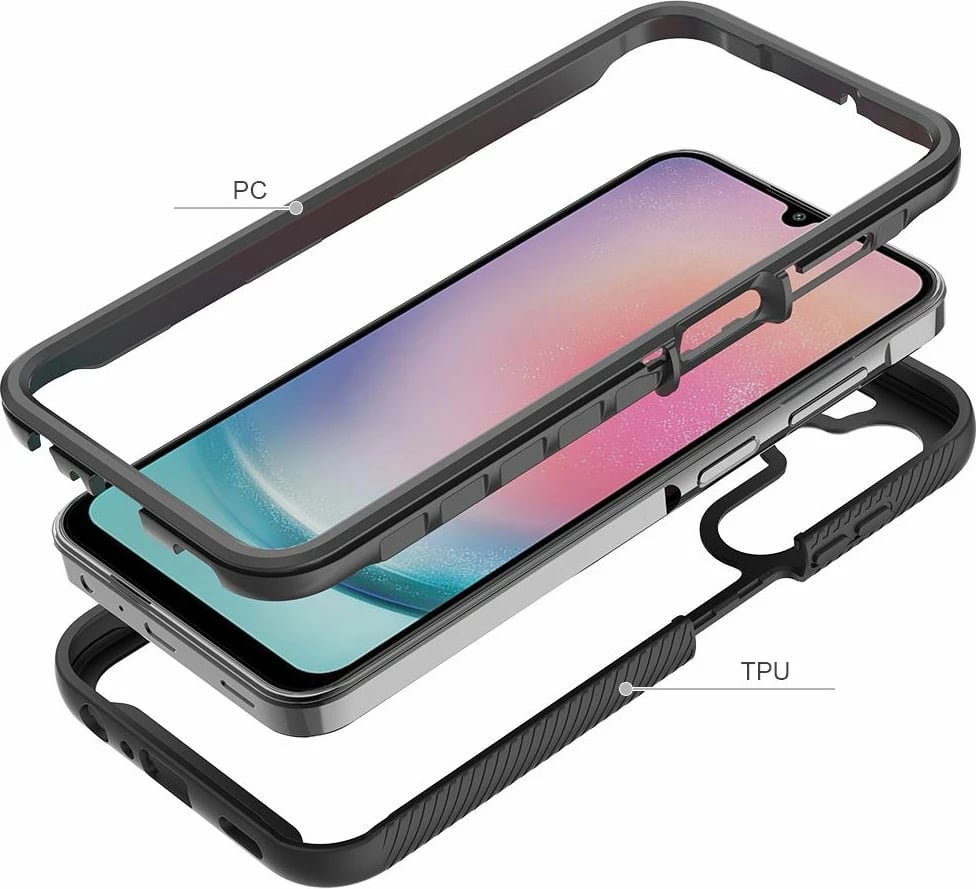 Mbështjellës Tech-Protect Defense360 për Samsung Galaxy A25 5G, zi