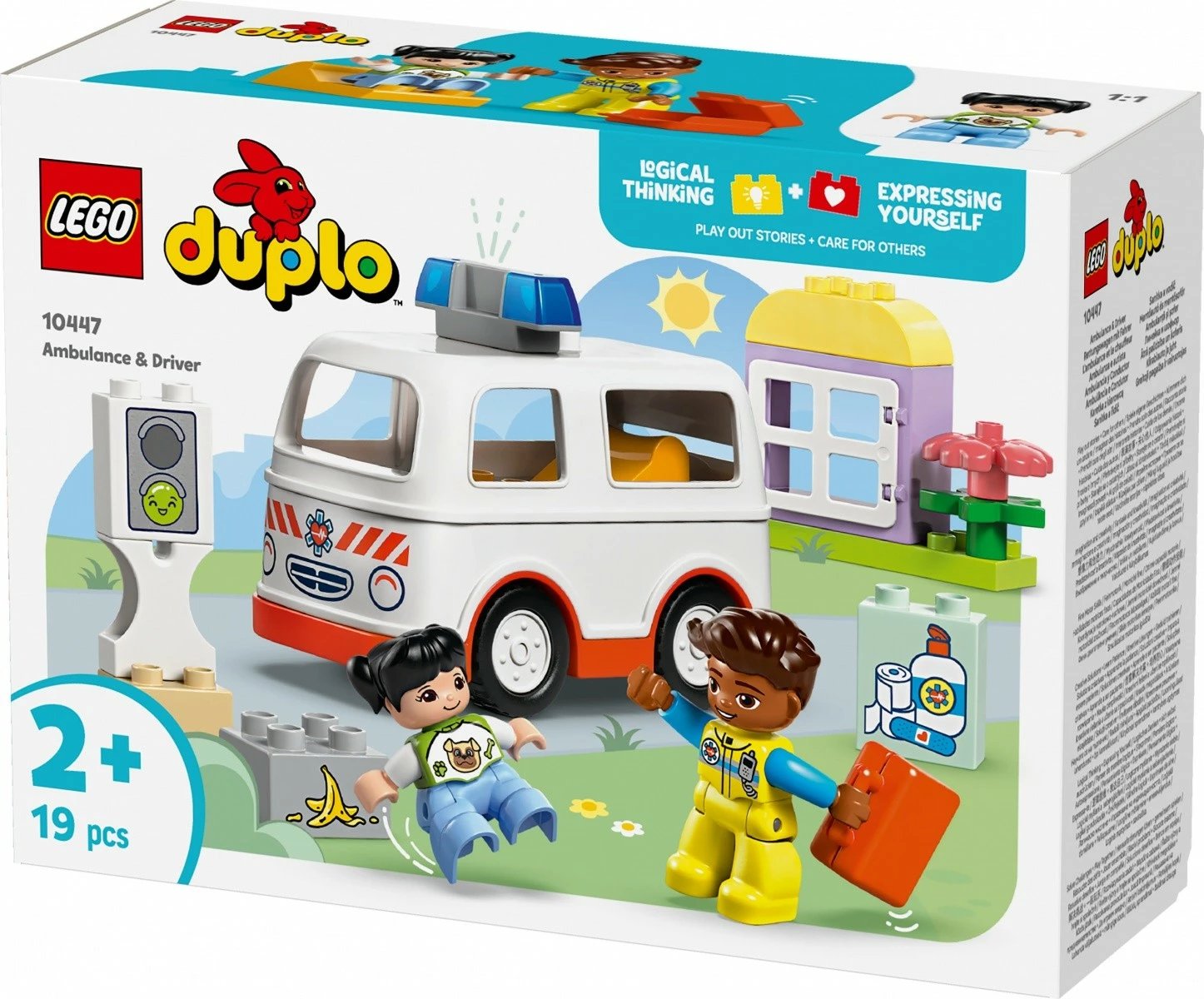 Set lodrash LEGO DUPLO Ambulanca me shofer 10447, 19 pjesë, plastikë Set lodrash LEGO DUPLO Ambulanca me shofer 10447, 19 pjesë, plastikë