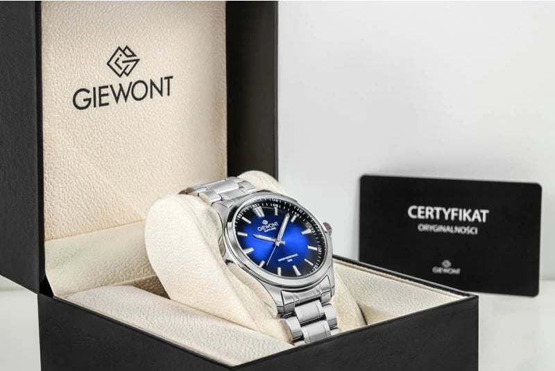 Orë dore për meshkuj Giewont, silver blue