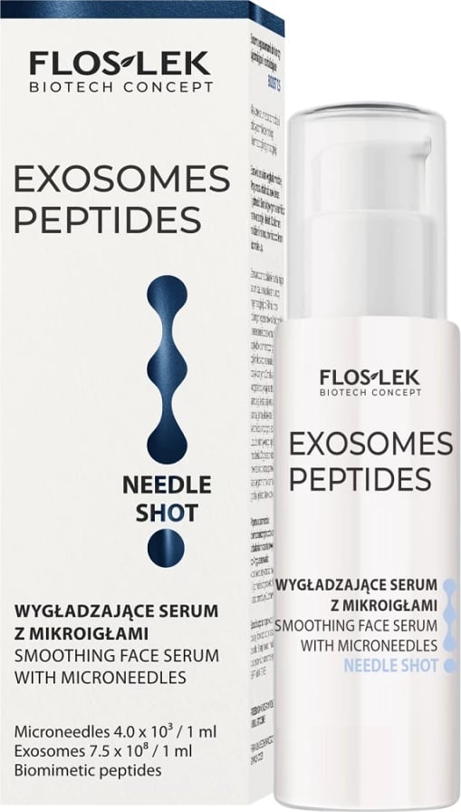 Serum për fytyrë Floslek Exosomes Peptides Smoothing me mikro-gjilpëra, 30ml