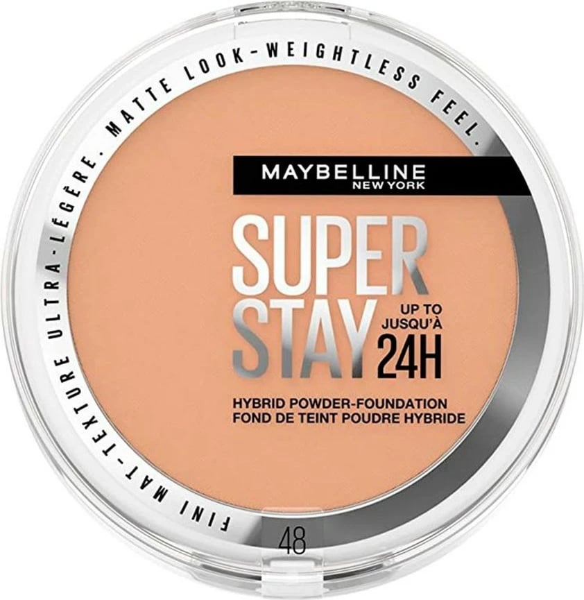 Fondatinë pudër hibride Maybelline Superstay 24h 48, unisex, 9g