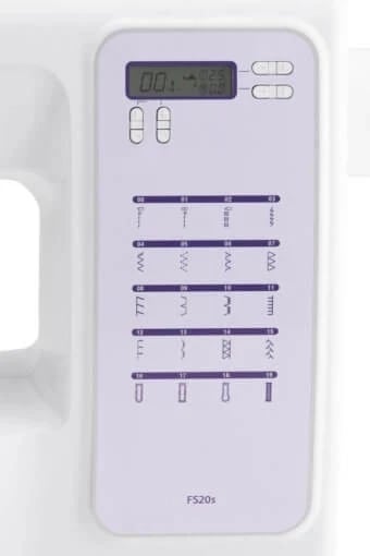 Makina e qepjes Brother FS20S, e bardhë-vjollcë