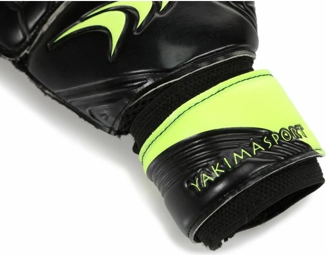Doreza portieri Yakimasport GripMaster për meshkuj dhe femra, të zeza dhe jeshile