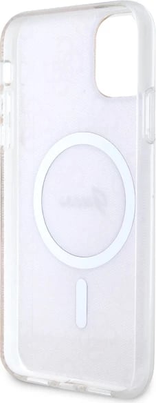 Mbështjellës Guess 4G MagSafe për iPhone 11 6.1", Rozë Mbështjellës Guess 4G MagSafe për iPhone 11 6.1", Rozë