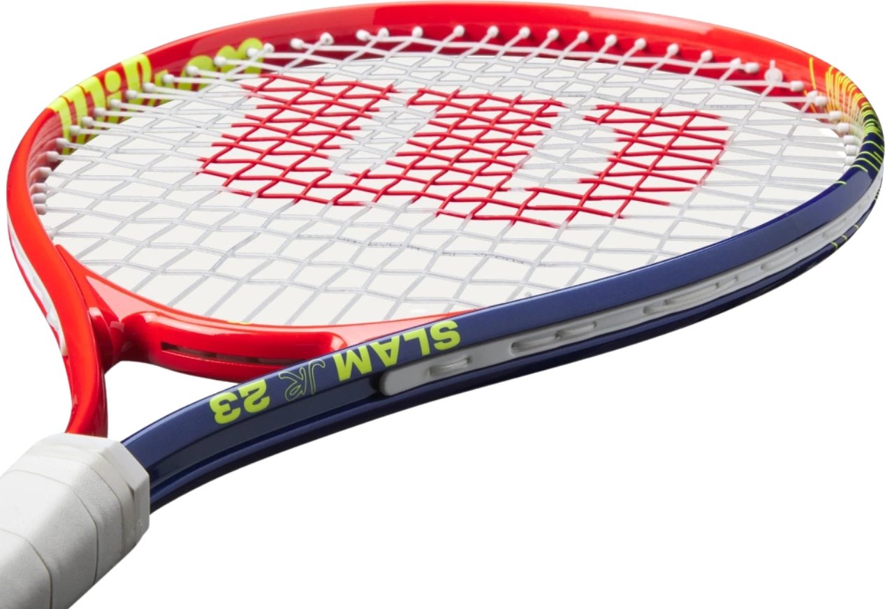 Reket tenisi për djem Wilson, fëmijë, kuq e kaltër