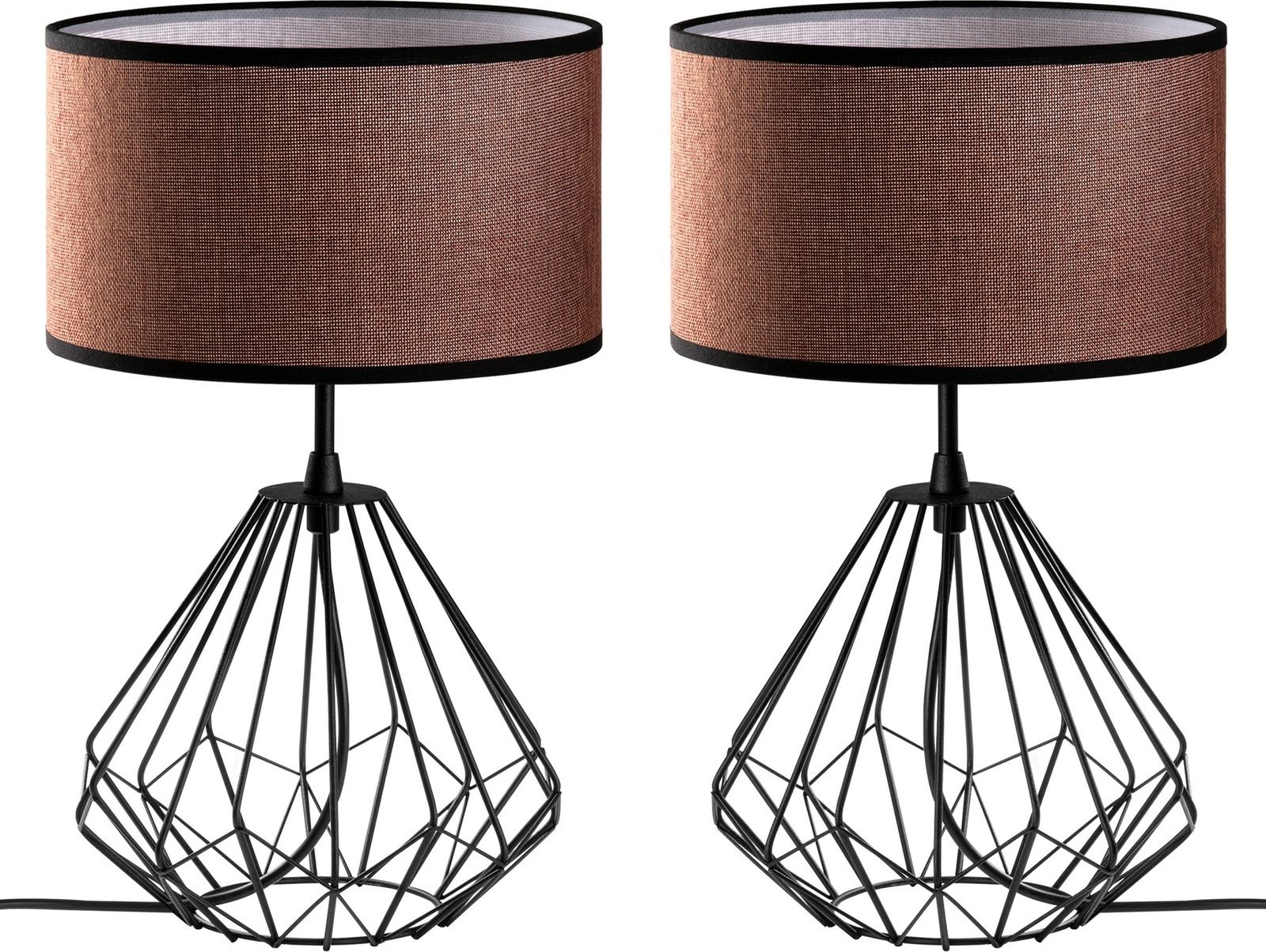 Set llamba tavoline Opviq, Diamond, 2 copë, S-708, ngjyrë e zezë