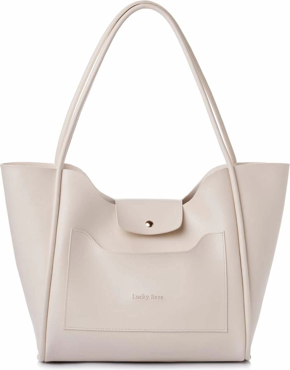 Çantë shpatull për femra, Lucky Bees, krem, Esme
