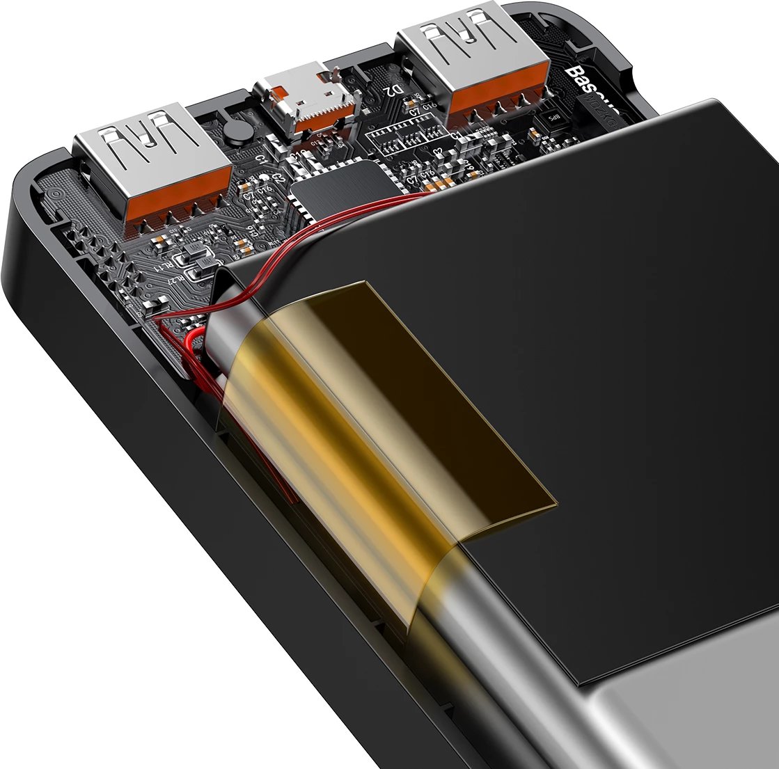 Powerbank Baseus Bipow 10000mAh 20W, i zi, me kabllo USB-A në Micro USB 0.25m Powerbank Baseus Bipow 10000mAh 20W, i zi, me kabllo USB-A në Micro USB 0.25m