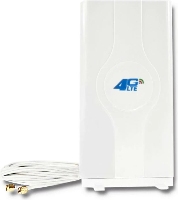 Antenë 4G LTE Qoltec 57013, 2xSMA, 30dBi, e bardhë, për brenda