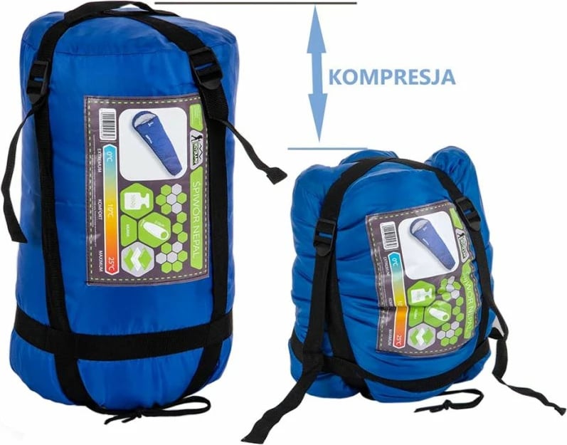 Qese gjumi mumi Royokamp Nepal, për kamping, blu