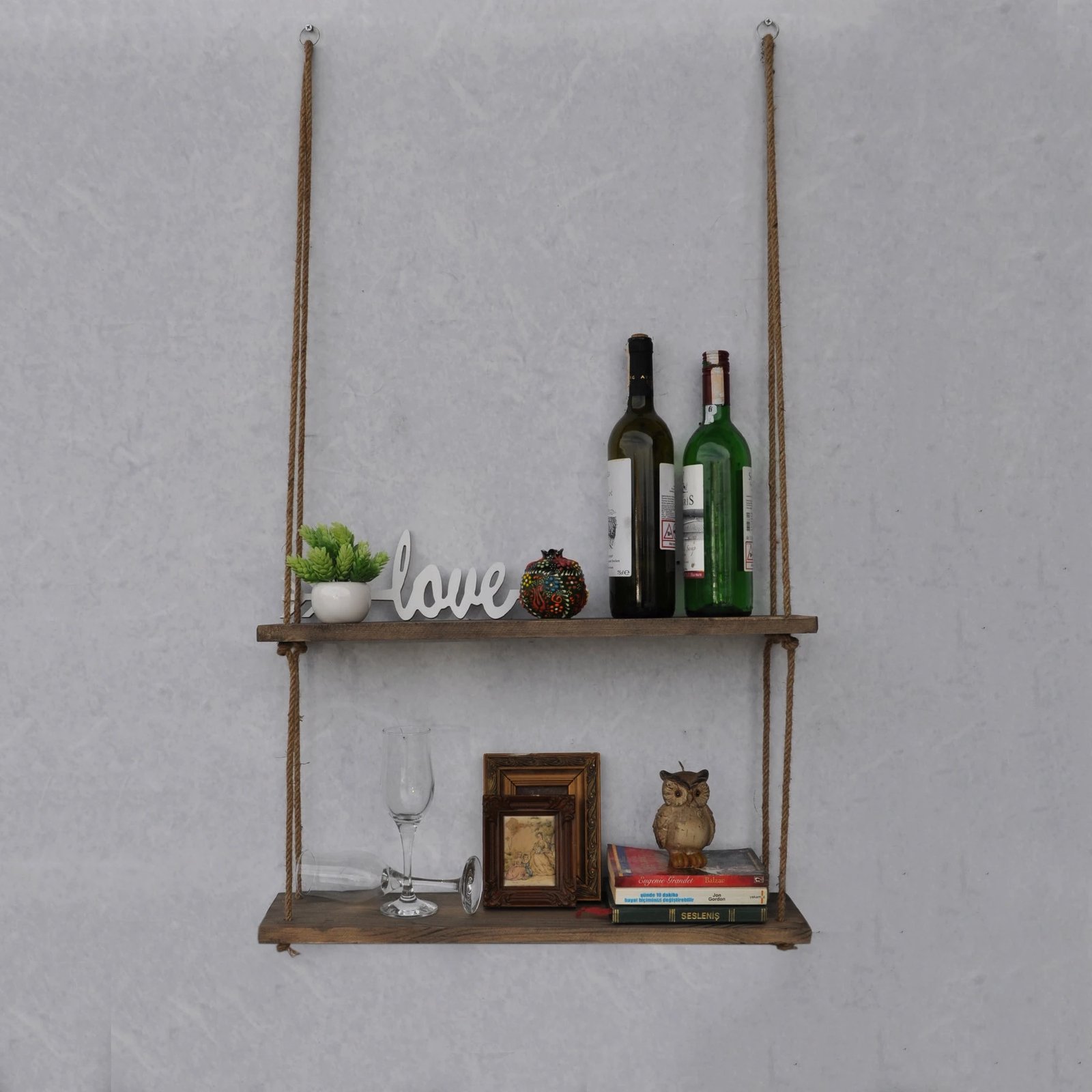 Raft muri Hanah Home, ngjyrë arre, Aa042 v2, 60x60x14 cm