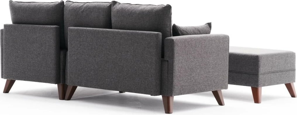 Kënd-sofë krevati Bella Mini, kënd i djathtë, ngjyrë antracit