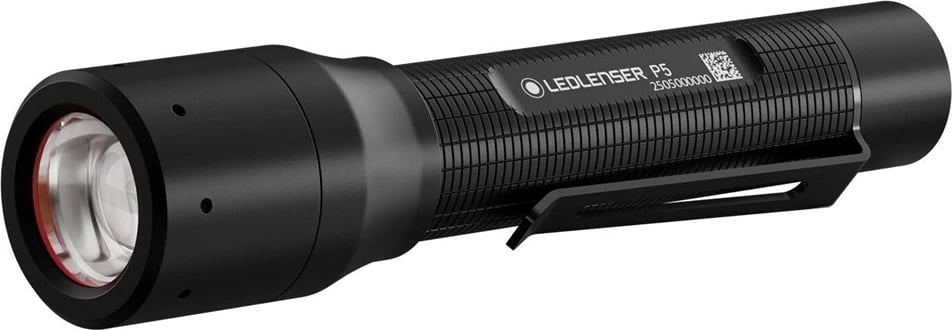 Elektrik dore Ledlenser P5 me klip, LED, i zi