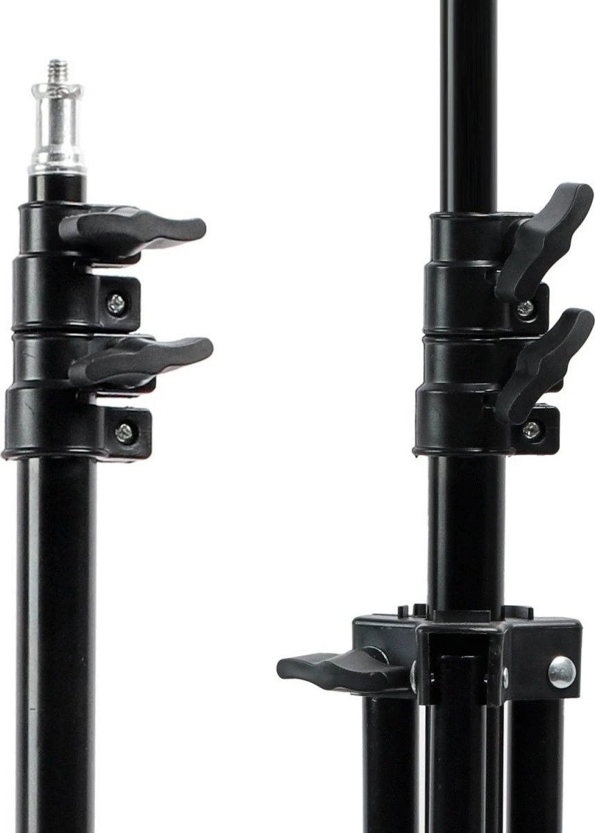 Stativ për lampë unazore LED, Maclean MC-163, lartësi 62-190 cm, ngarkesë 3 kg, 12" kompatibilitet MCE612/MCE612B, i zi