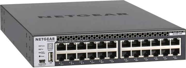 Switch Netgear ProSAFE M4300-24X XSM4324CS-100NES, 24 porta, 360-480 Gbps