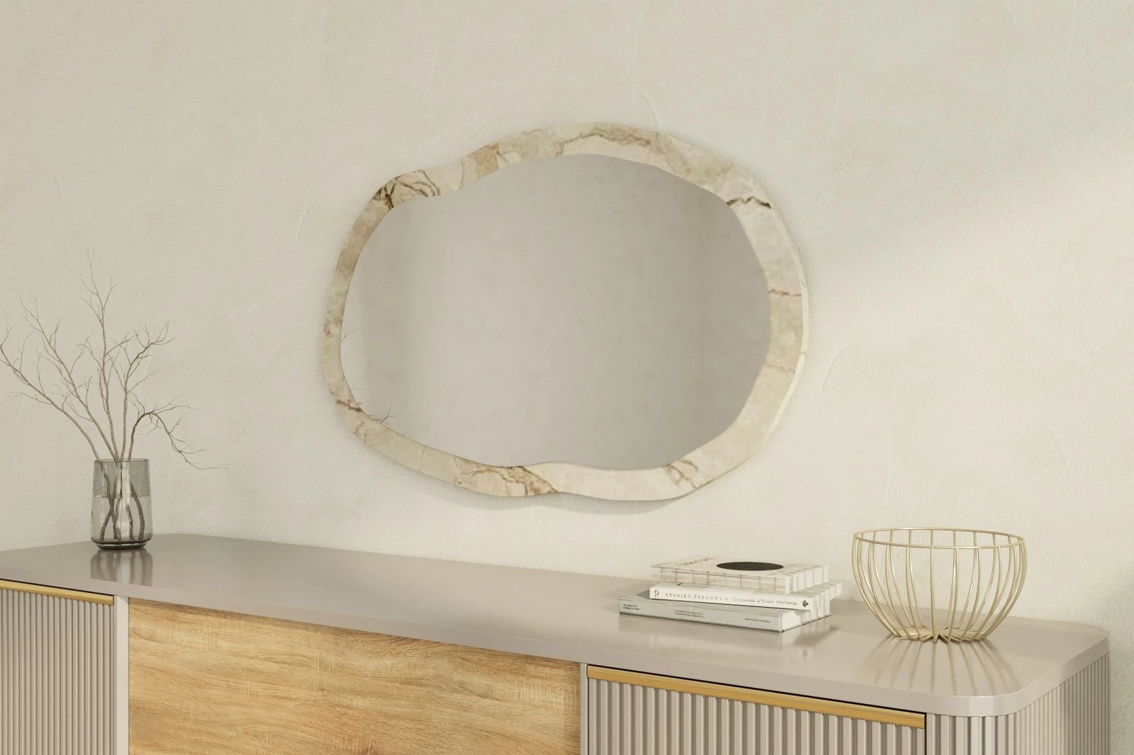 Pasqyrë Hanah Home, Lossa, ngjyrë Ephesus dhe mermeri