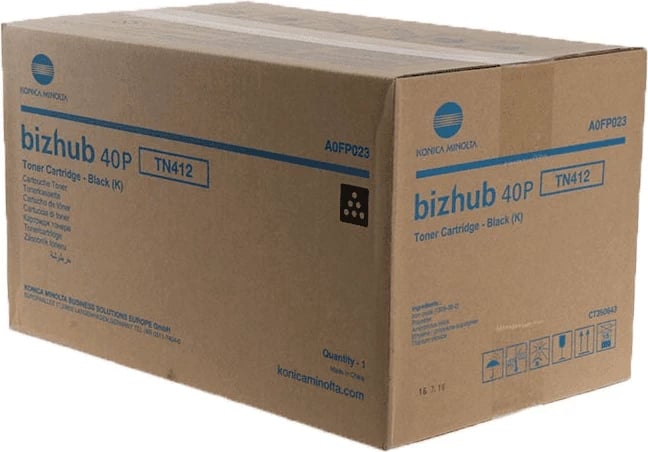Toner, Konica Minolta, TN412 A0FP023, prodhim 19000 faqe, standard, e zezë