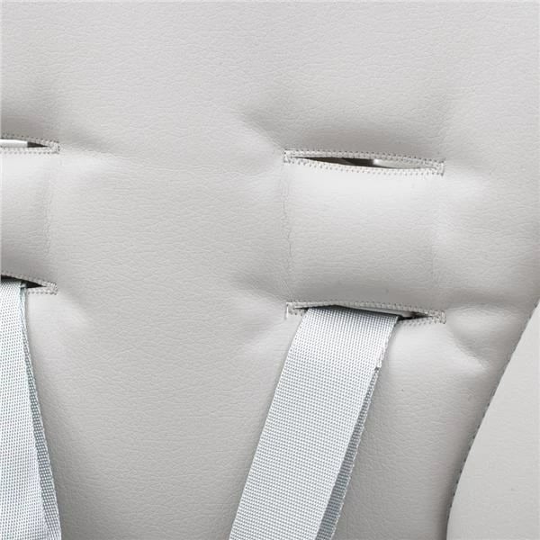 Karrige ushqimi për fëmijë, NEW BABY Iris, rregullim lartësie 5 hapa, shpinore 6 pozicione, tabaka dyshe, deri 15 kg, gri e ngrohtë