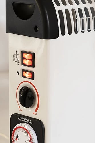 Ngrohës konvektor, Mesko, MS 7741, 2000W, termostat, timer 24h, ventilator Turbo, i bardhë