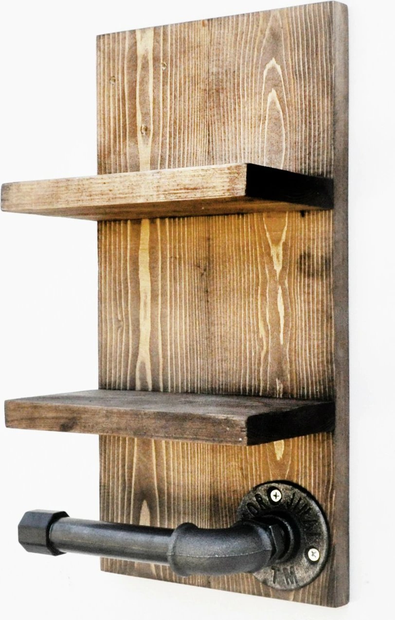Raft dekorativ prej druri për mur, ngjyrë arre, Hanah Home, Boruraf219 Raft dekorativ prej druri për mur, ngjyrë arre, Hanah Home, Boruraf219